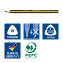 LÁPIZ GRAFITO STAEDTLER NORIS JUMBO 119