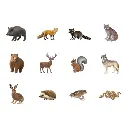 rollo gomets apli animales bosque.webp