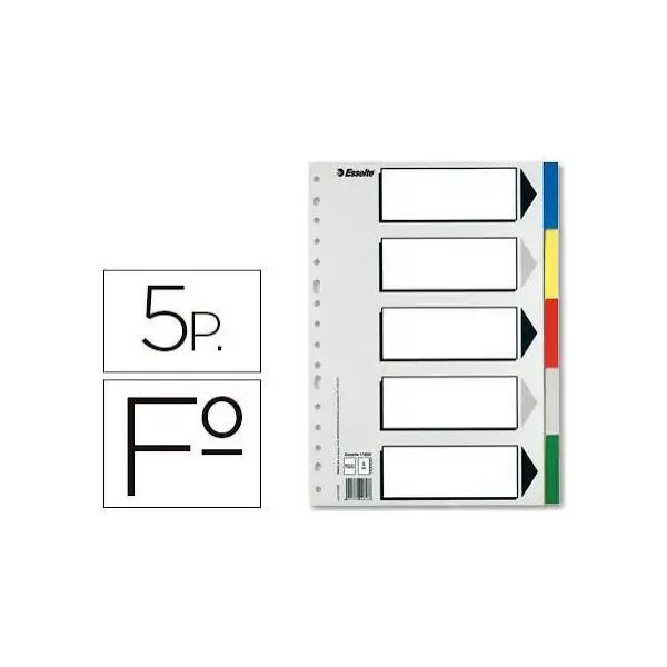 JUEGO DE 5 SEPARADORES Folio PLASTICO 2.webp