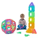 CONSTRUCCIÓN GIGANTE POLYDRON TRASLÚCIDO 60 Piezas 3.webp