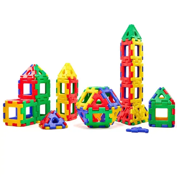 CONSTRUCCIÓN GIGANTE POLYDRON RECICLADA 80 Piezas 2.webp