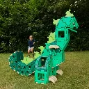 CONSTRUCCIÓN GIGANTE POLYDRON RECICLADA DINOSAURIOS 130 Piezas 2.webp