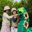 CONSTRUCCIÓN GIGANTE POLYDRON RECICLADA DINOSAURIOS 130 Piezas 3.webp