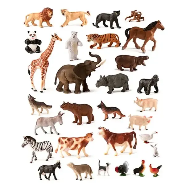ANIMALES REALISTAS - GRANJA Y SELVA 30 FIGURAS 2.webp