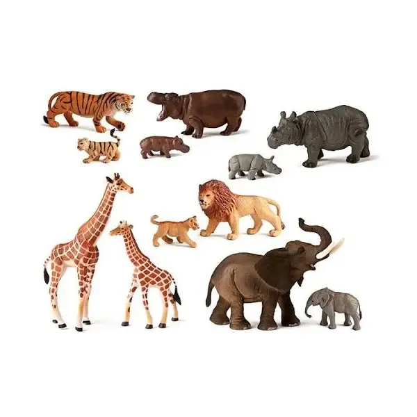 ANIMALES REALISTAS - SELVA CON CRIAS 12 FIGURAS 2.webp