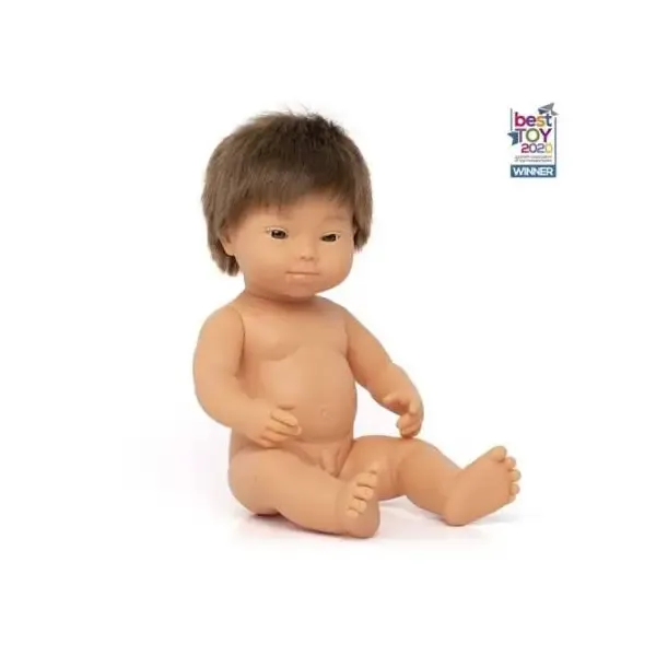MUÑECO CAUCÁUSICO SINDROME DOWN 38cm 2.webp