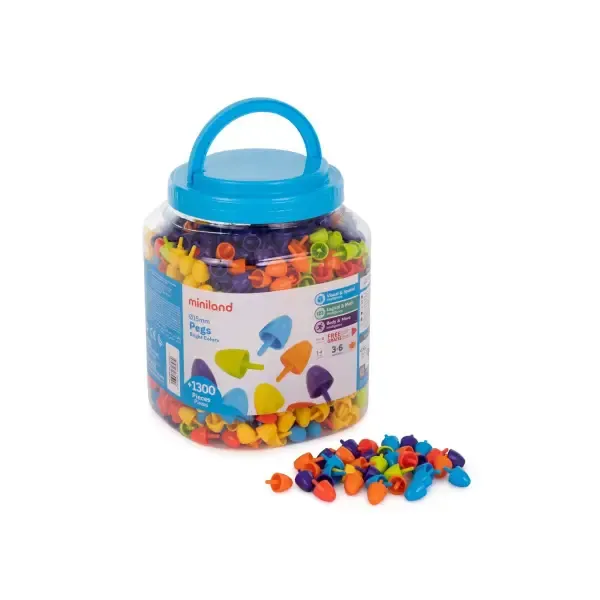 PEGS 15mm BOTE 1300 Piezas COLORES BRILLANTES.webp
