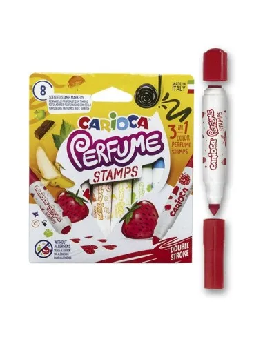 [825576] ROTULADOR CARIOCA STAMPS-PERFUME 8 COLORES
