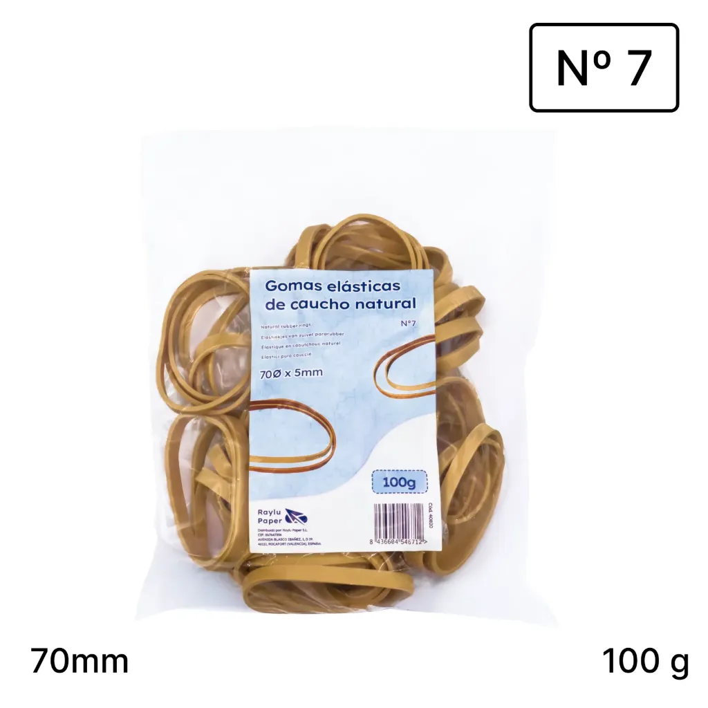 [040820] GOMAS ELÁSTICAS Ø70x5mm BOLSA 100gr
