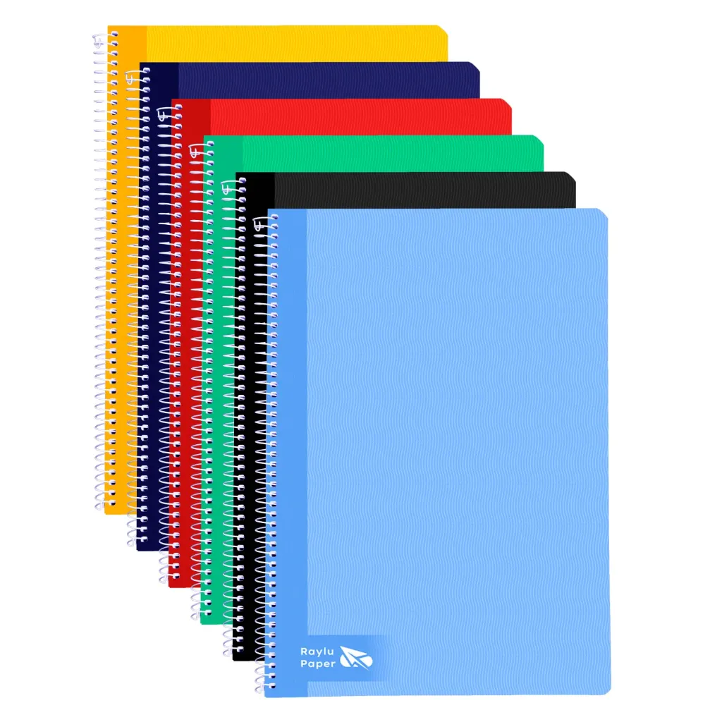 [001561] BLOC ESPIRAL A4 80h 70gr PAUTA 2,5 TAPA DURA SURTIDO Pack 6