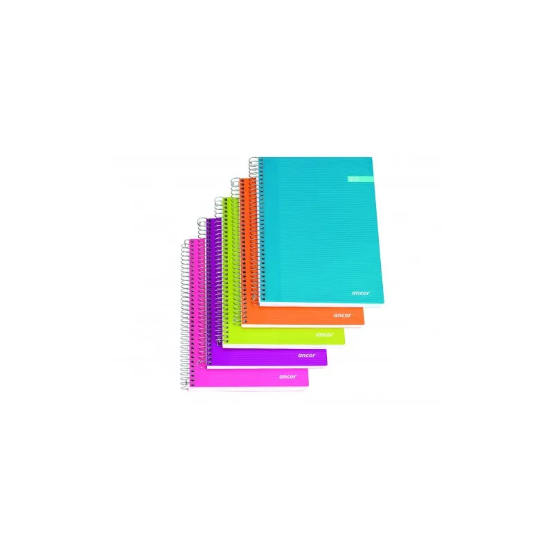 [001828] BLOC ESPIRAL Folio 120h 70gr CUADRO 5x5 TAPA EXTRADURA MICROPERFORADO SURTIDO