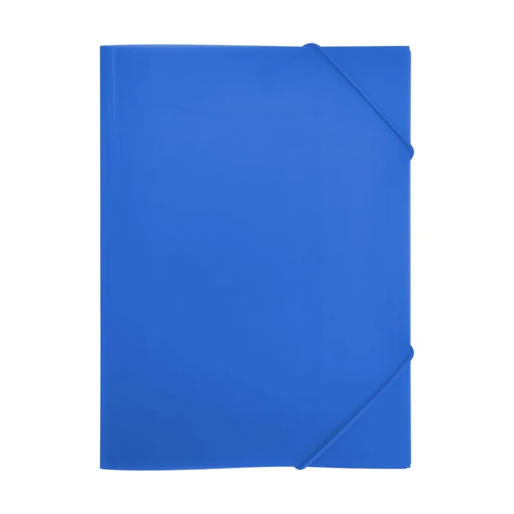 [180539] CARPETA DE GOMAS Y SOLAPAS A4 POLIPROPILENO AZUL