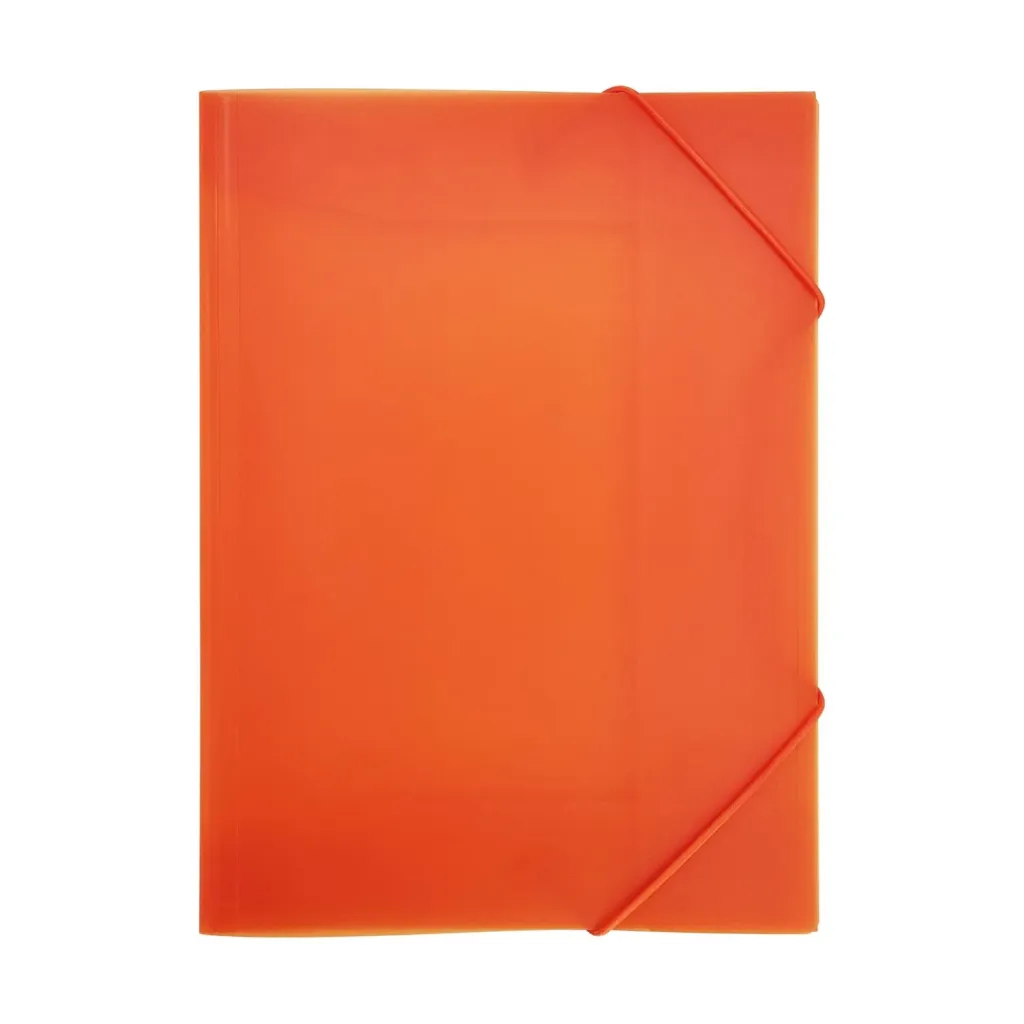 [180537] CARPETA DE GOMAS Y SOLAPAS A4 POLIPROPILENO NARANJA