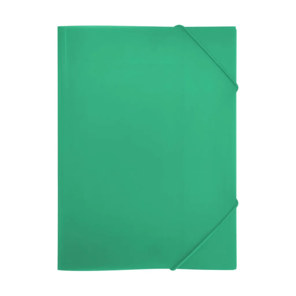 [180535] CARPETA DE GOMAS Y SOLAPAS A4 POLIPROPILENO VERDE