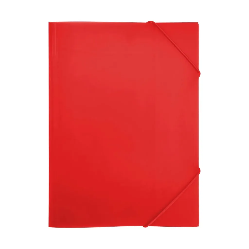 [180540] CARPETA DE GOMAS Y SOLAPAS A5 POLIPROPILENO ROJA
