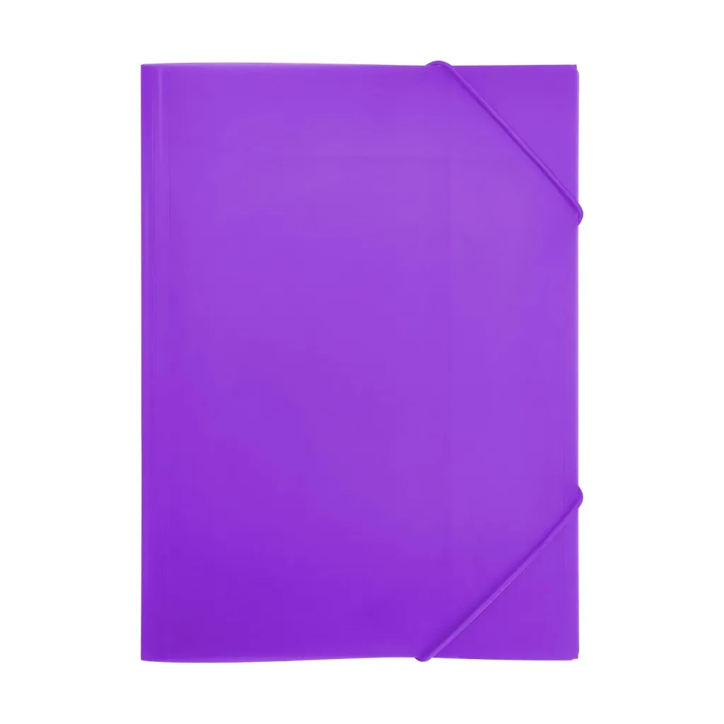 [180542] CARPETA DE GOMAS Y SOLAPAS A5 POLIPROPILENO VIOLETA