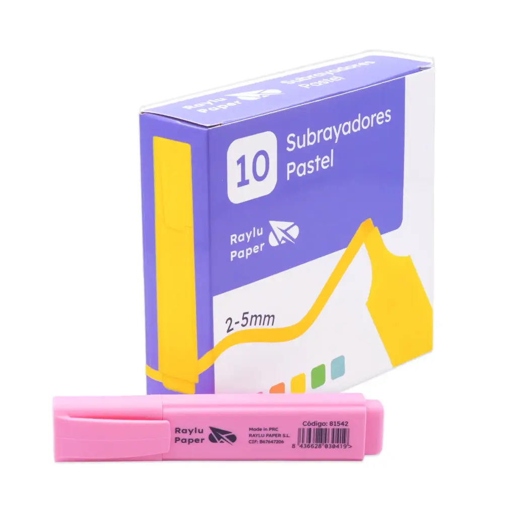 MARCADOR FLUORESCENTE RAYLIGHT PASTEL ROSA