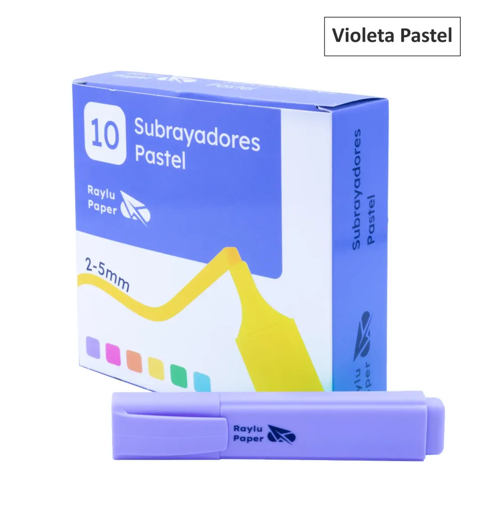 MARCADOR FLUORESCENTE RAYLIGHT PASTEL VIOLETA