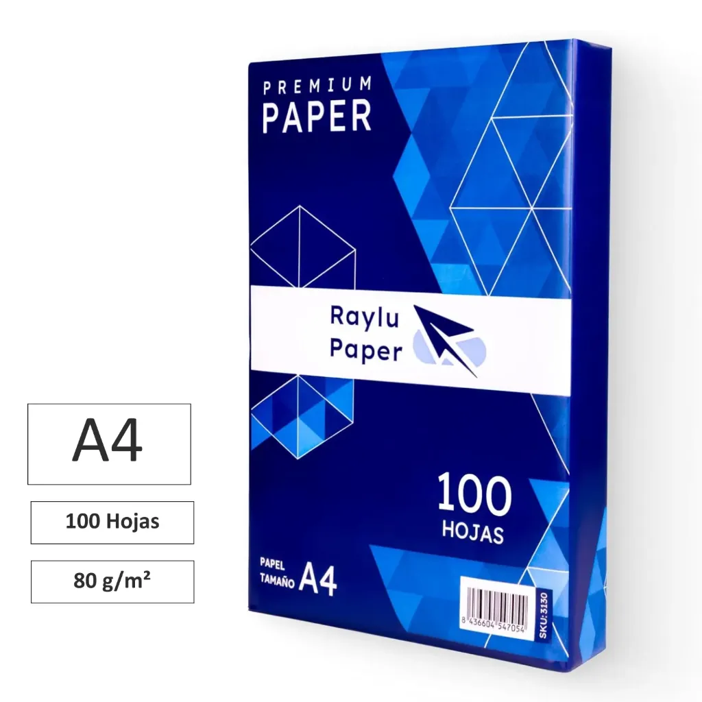 PAPEL BLANCO A4 RAYLU PREMIUM 80gr 100h