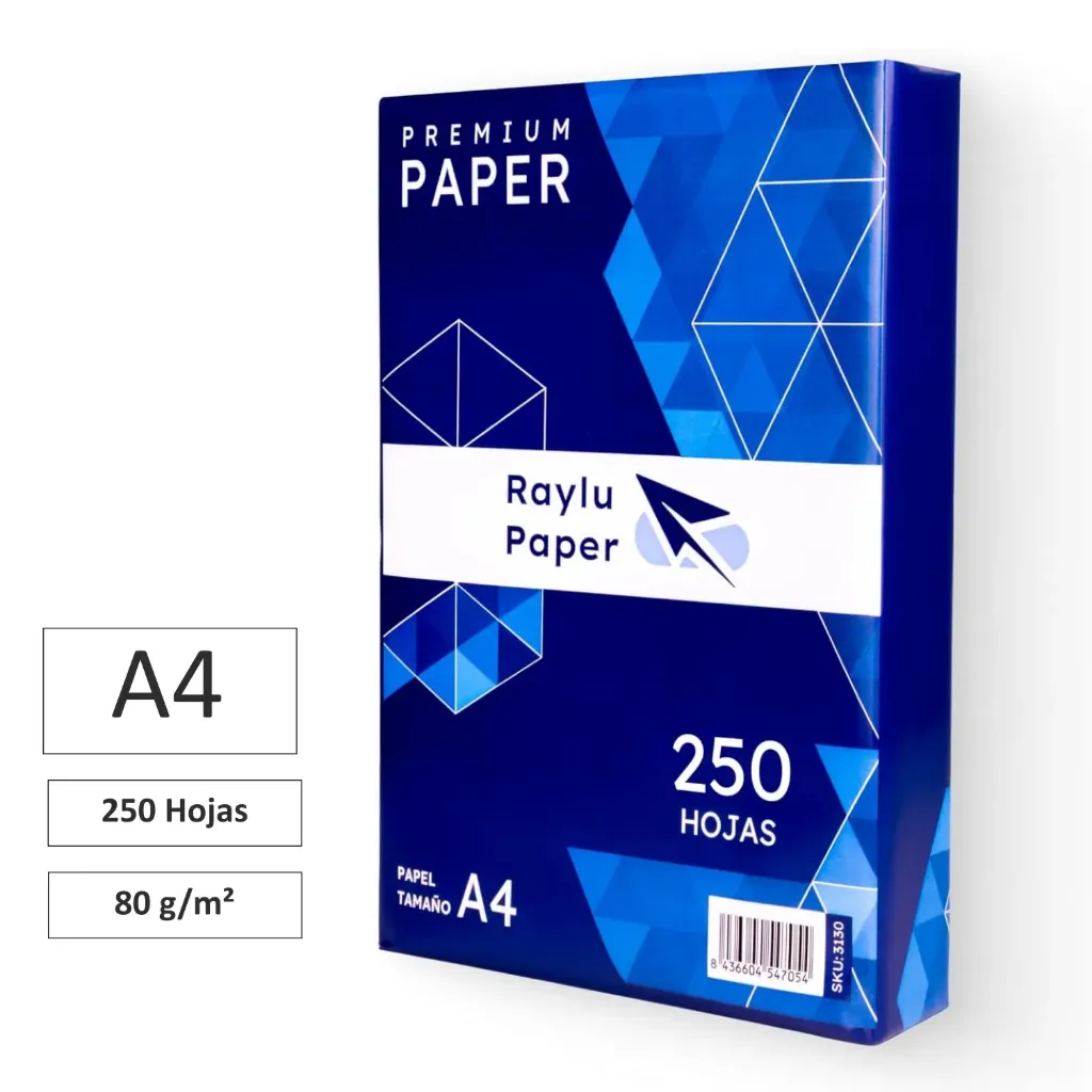 [002473] PAPEL BLANCO A4 RAYLU PREMIUM 80gr 250h