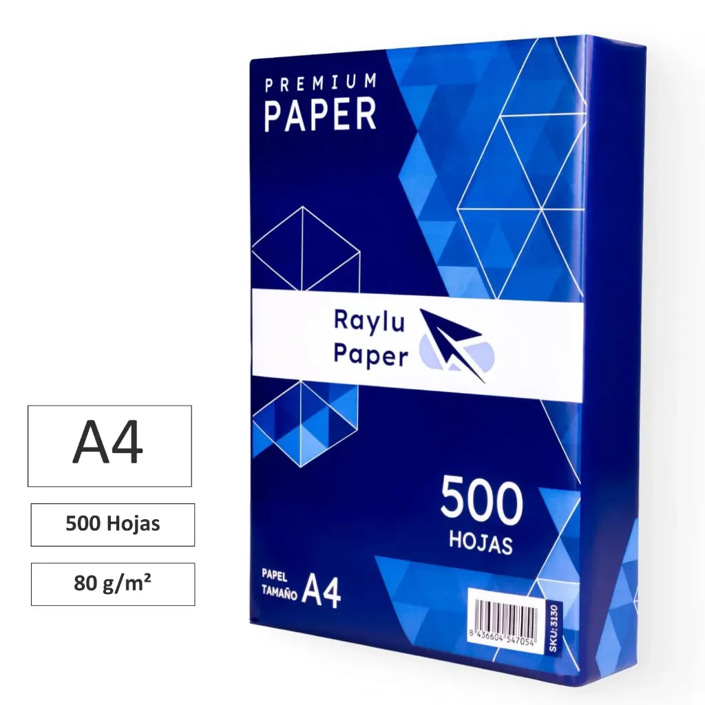 [003130] PAPEL BLANCO A4 RAYLU PREMIUM 80gr 500h