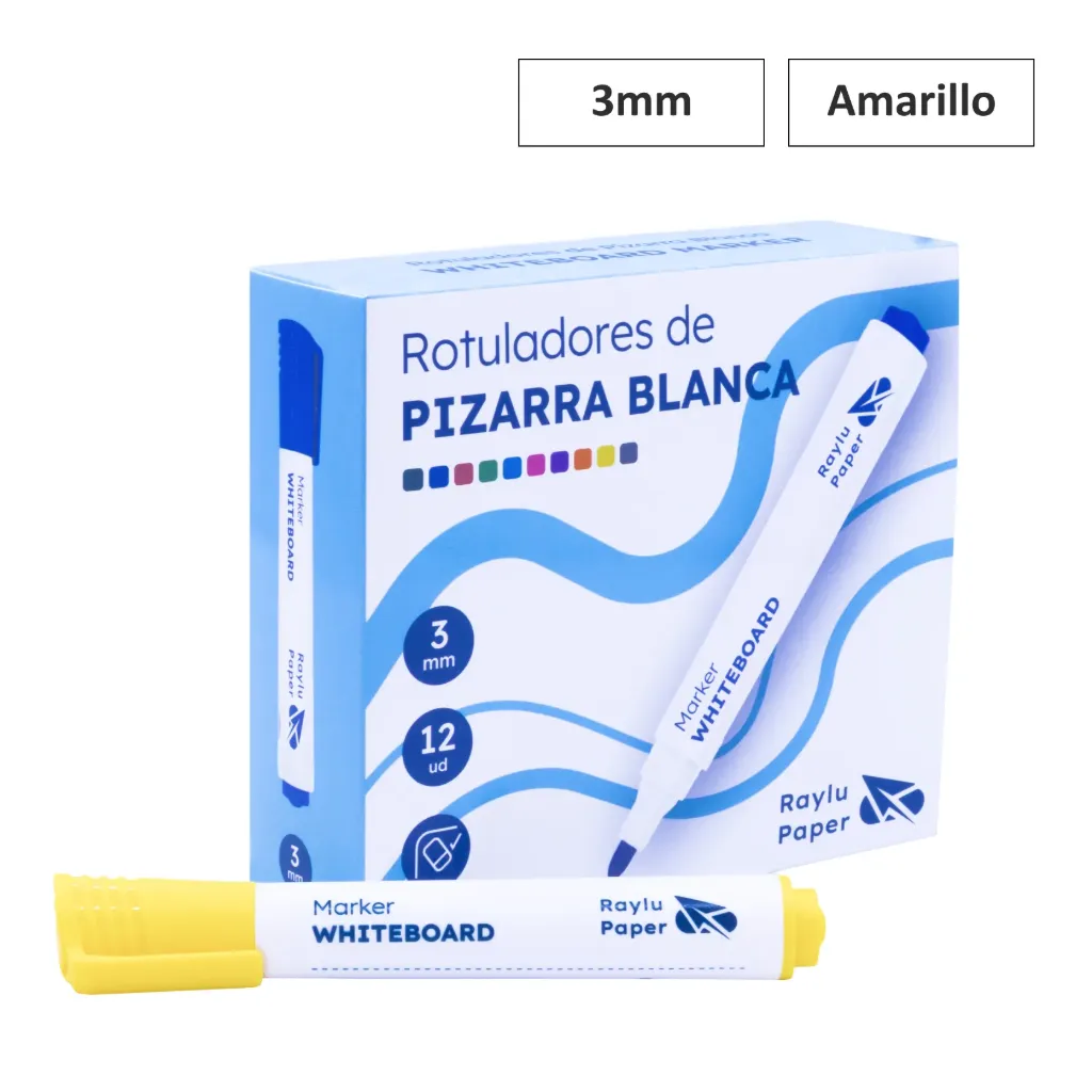 ROTULADOR DE PIZARRA BLANCA FLOW AMARILLO