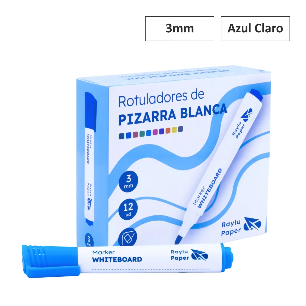 [704349] ROTULADOR DE PIZARRA BLANCA FLOW AZUL CLARO