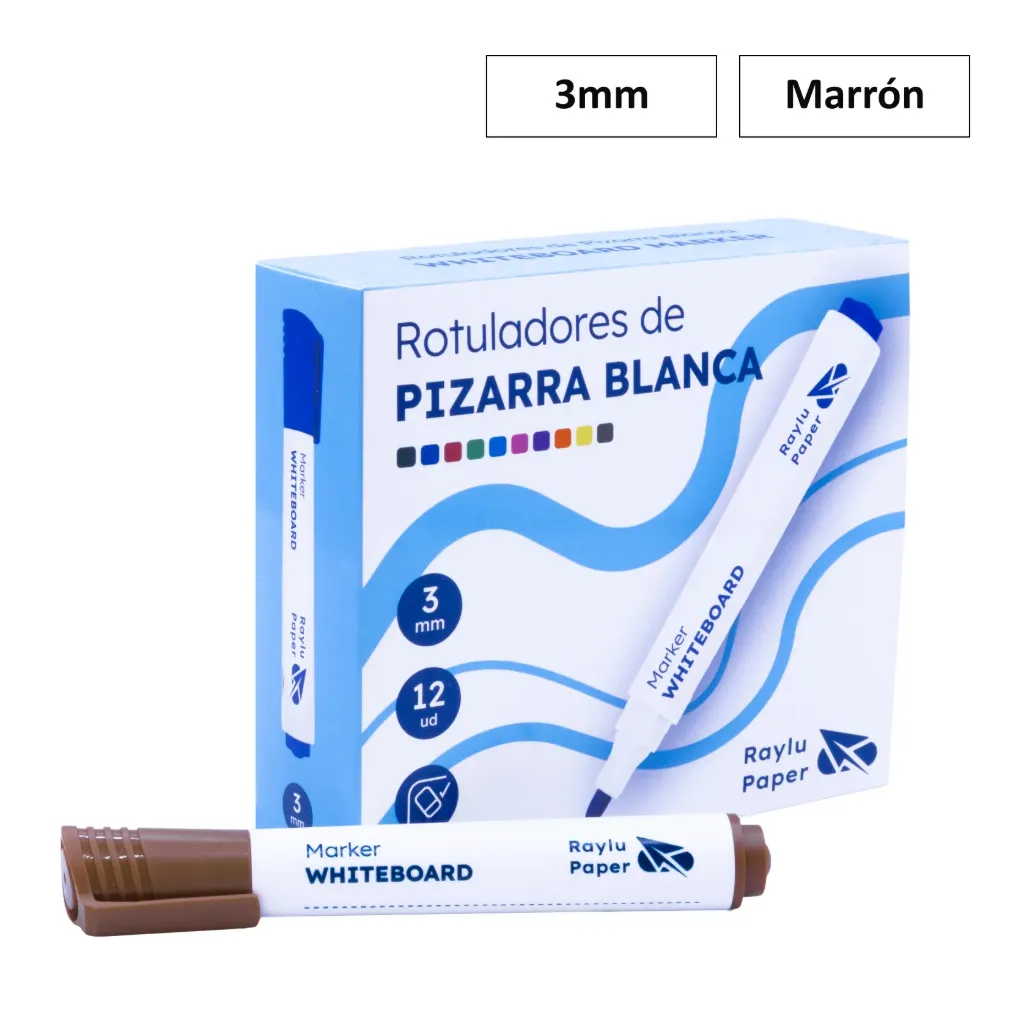 ROTULADOR DE PIZARRA BLANCA FLOW MARRÓN