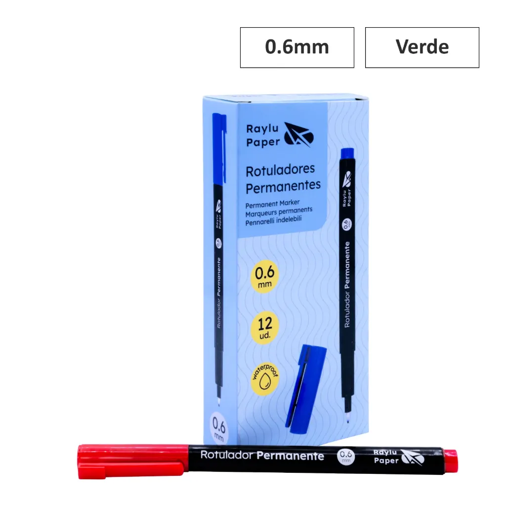 [080504] ROTULADOR PERMANENTE ULTRAINK PUNTA FINA 0,6mm ROJO
