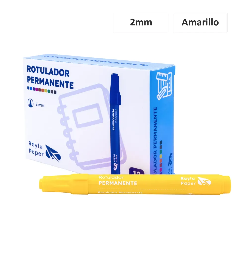 [081383] ROTULADOR PERMANENTE ULTRAINK PUNTA GRUESA AMARILLO