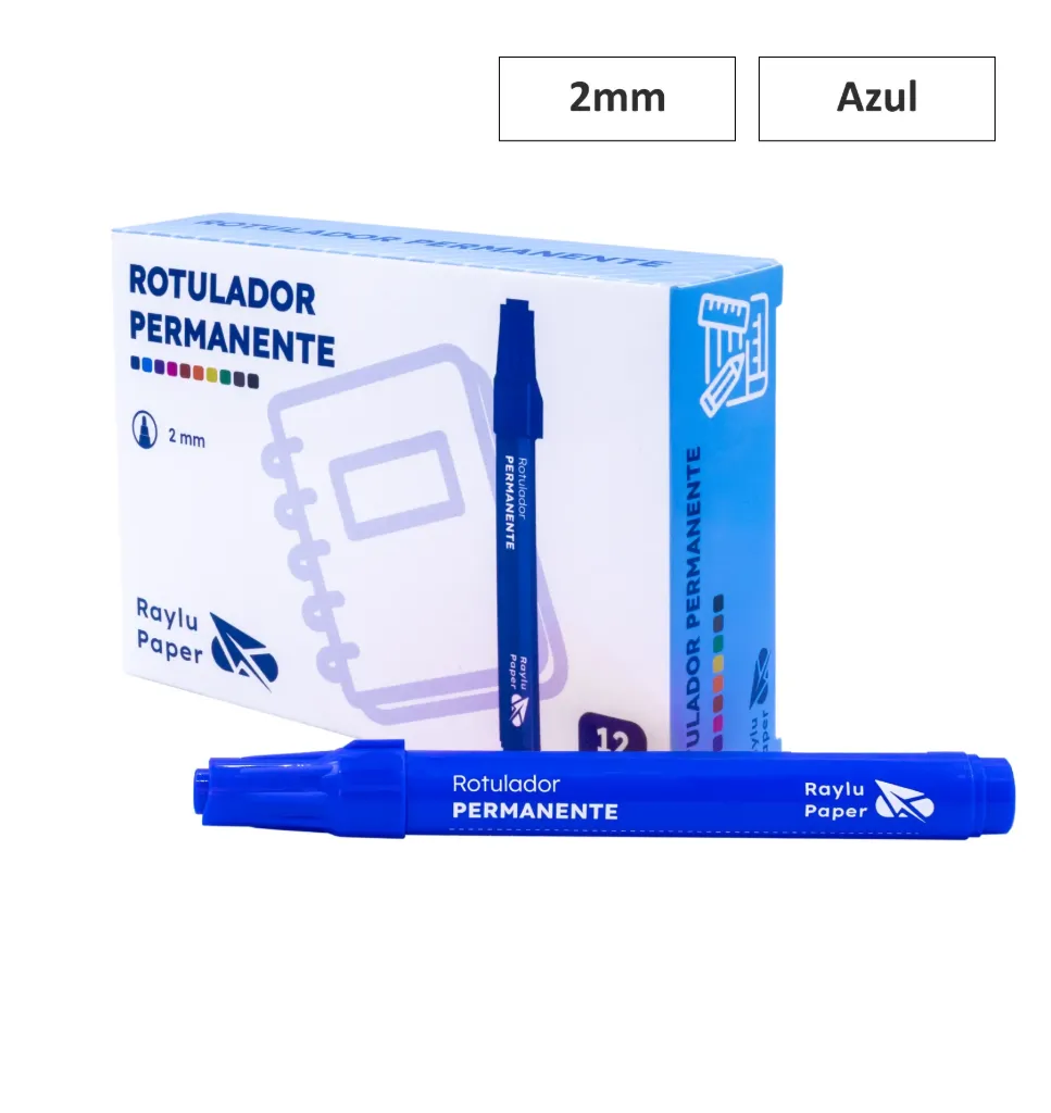 [080300] ROTULADOR PERMANENTE ULTRAINK PUNTA GRUESA AZUL