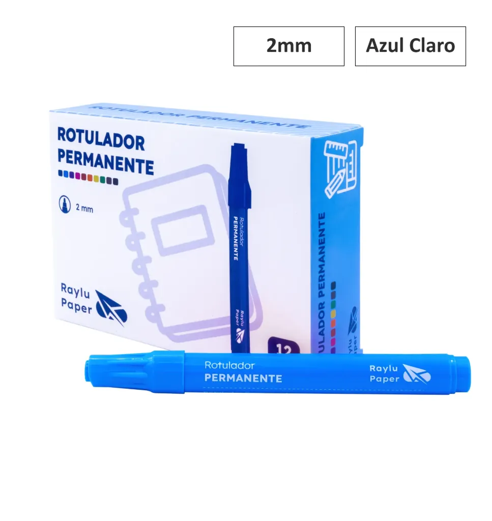 [081272] ROTULADOR PERMANENTE ULTRAINK PUNTA GRUESA AZUL CLARO