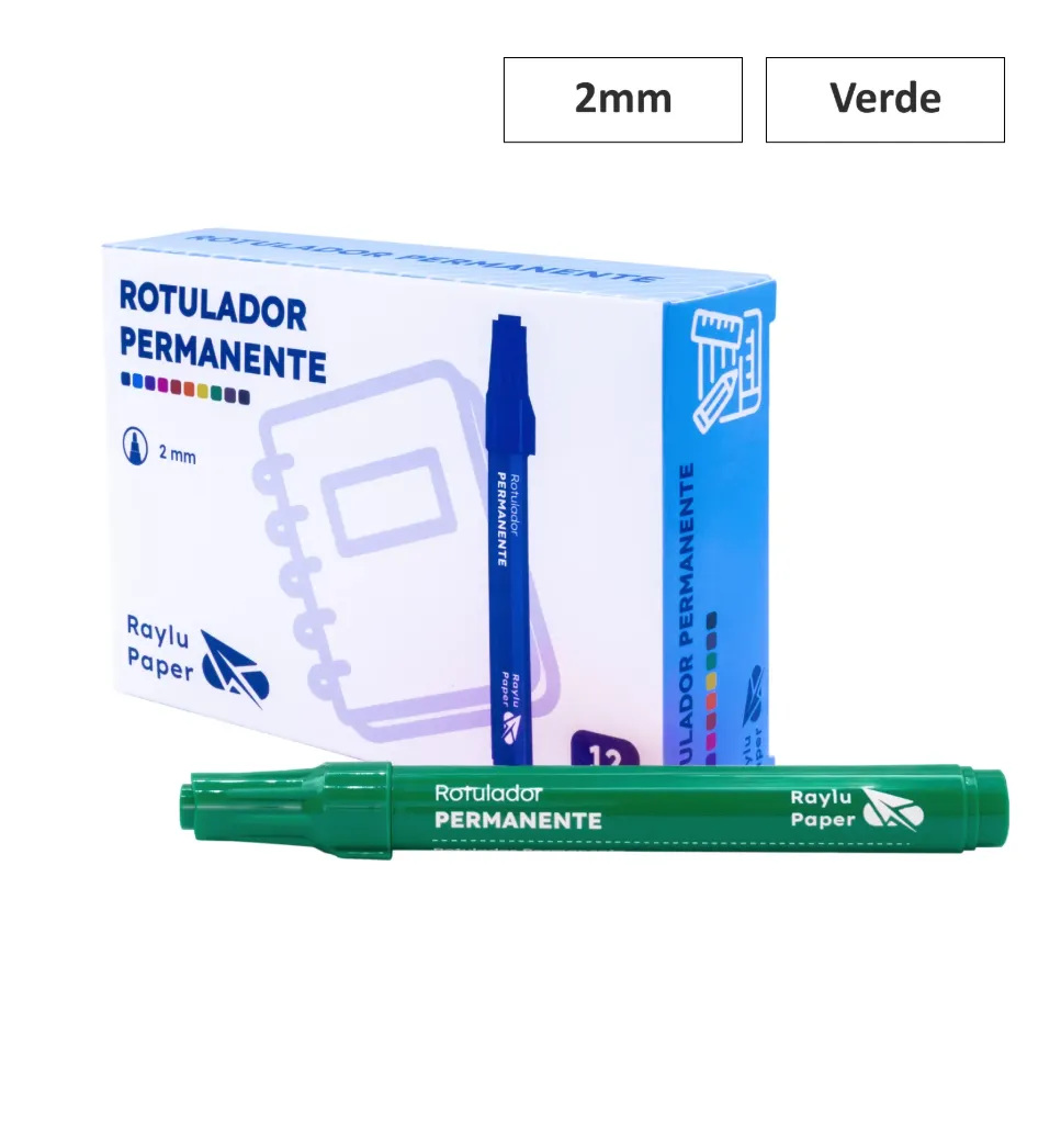 [080302] ROTULADOR PERMANENTE ULTRAINK PUNTA GRUESA VERDE