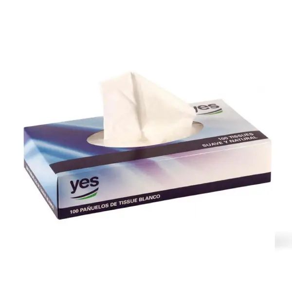 [749376] PAÑUELOS FACIALES CAJA DE 100u