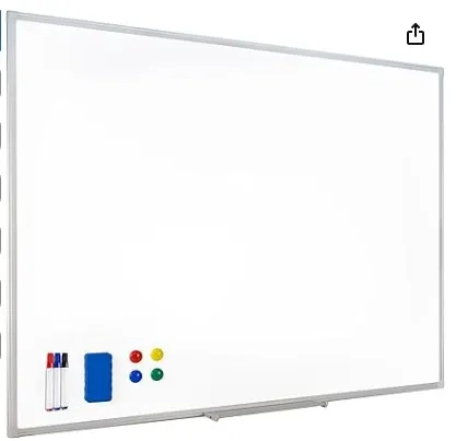 PIZARRA BLANCA MAGNÉTICA ECO 90x120cm