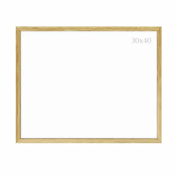 PIZARRA BLANCA MARCO MADERA ECO 30x40