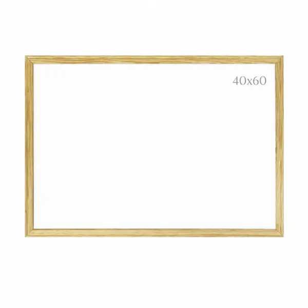 PIZARRA BLANCA MARCO MADERA ECO 40x60