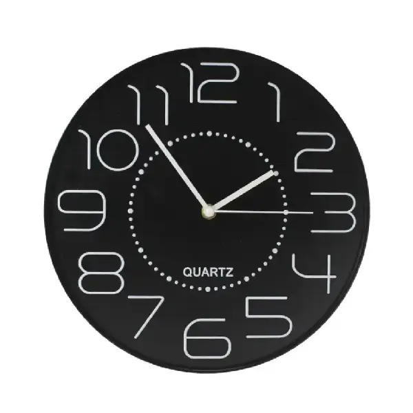 RELOJ OFICINA NEGRO 30cm