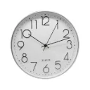 RELOJ OFICINA PLATA 30cm