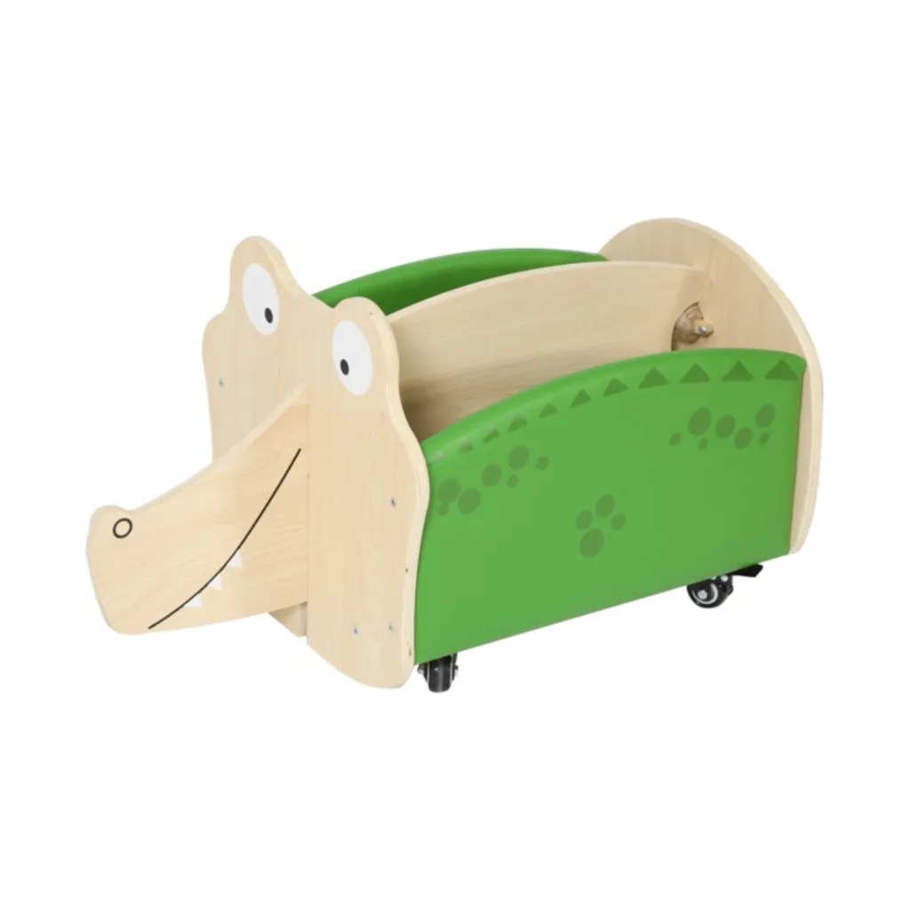 CARRO MÓVIL PARA LIBROS - COCODRILO