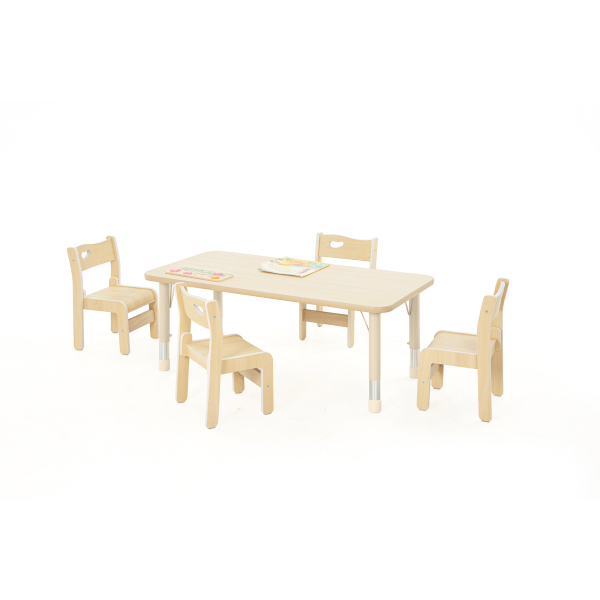 MESA INFANTIL RECTANGULAR HPL REGULABLE TALLA 0-4