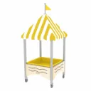 MESA SENSORIAL MÓVIL DE ARENA Y AGUA CON TEJADO
