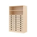 MUEBLE ALTO 80 CON 2 HUECOS ABIERTOS Y 24 CAJONES