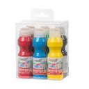 TÉMPERA CON ESPONJA  PARA ESTAMPAR 6 COLORES
