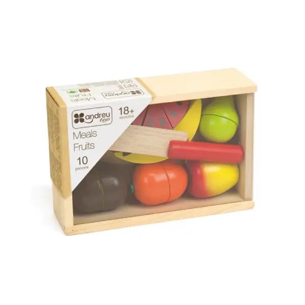 FRUTAS DE MADERA CON VELCRO