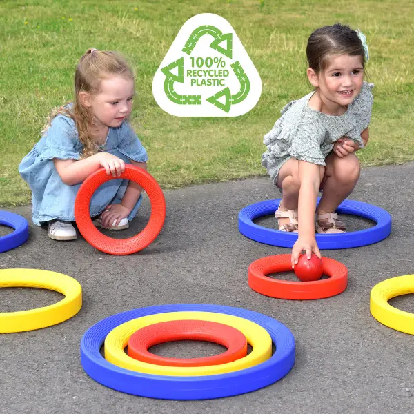 AROS DE ACTIVIDADES GIGANTES RECICLADOS 9 Piezas