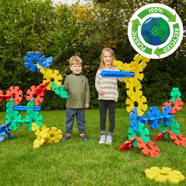 CONSTRUCCIÓN GIGANTE OCTOPLAY RECICLADA 40 Piezas