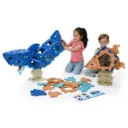 CONSTRUCCIÓN GIGANTE POLYDRON RECICLADA ANIMALES MARINOS 66 Piezas