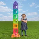 CONSTRUCCIÓN GIGANTE POLYDRON TRASLÚCIDO 60 Piezas