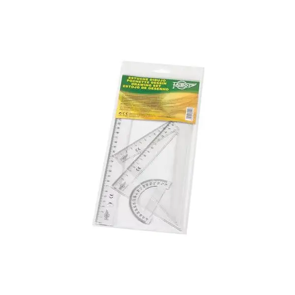 [600382] CONJUNTO REGLAS DIBUJO IRROMPIBLE FAIBO 25cm